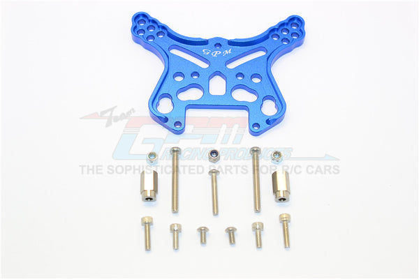 Team Magic E6 III HX (TM505005) Aluminum Front Or Rear Adjustable Damper Mount - 1Pc Blue