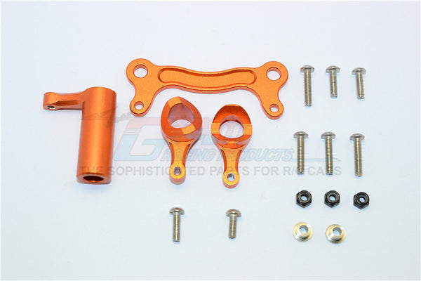 Team Magic E6 III HX Aluminum Steering Assembly - 1 Set Orange