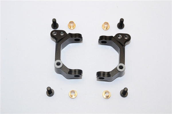 HPI E-Firestorm Flux Aluminum Front C Hub - 1Pr Set Black