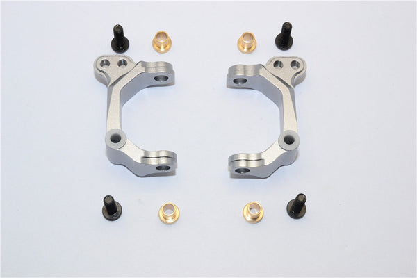 HPI E-Firestorm Flux Aluminum Front C Hub - 1Pr Set Silver