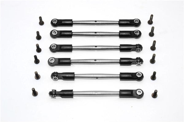 HPI E-Firestorm Flux Aluminum Completed Tie Rod With Plastic Ball Ends - 3Prs Silver