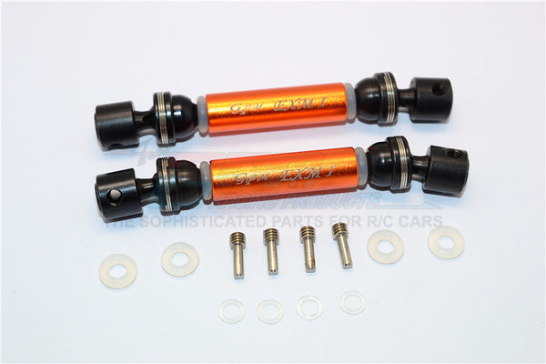 Traxxas E-Maxx Aluminum + Steel Front / Rear CVD Main Shafts - 1Pr Set Orange