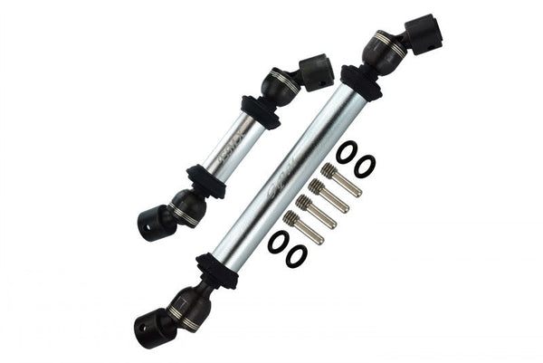 Steel + Aluminum Front Or Rear Main Shafts For Traxxas 1/10 E-Maxx 2 - 14Pc Set Silver