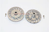 Traxxas E-Revo Brushless Edition Aluminum Wheel Hex Claw +2mm With Brake Disk - 2Pcs Set Gray Silver