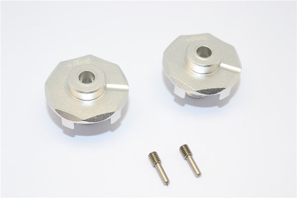 Traxxas E-Revo Brushless Edition Aluminum Wheel Hex Claw (+6mm) - 2Pcs Silver