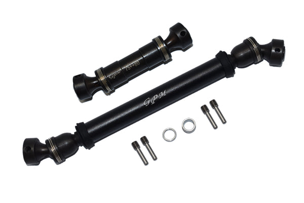 Traxxas E-Revo Brushless / E-Revo VXL 2.0 / Summit Steel #45 + Aluminum Front + Rear Drive Shaft - 8Pc Set Black