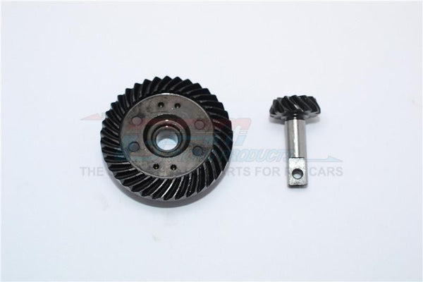 Traxxas E-Revo Brushless Hard Steel Spiral Gears (13T/37T) - 2Pcs Black