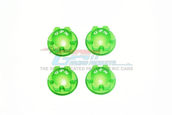 Traxxas E-Revo 2.0 VXL Brushless (86086-4) Aluminum Wheel Lock - 4Pc Set Green