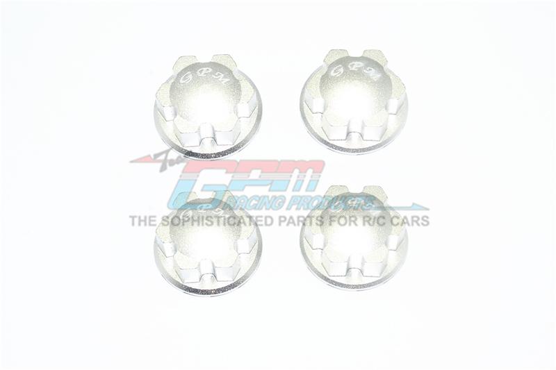 Traxxas E-Revo 2.0 VXL Brushless (86086-4) Aluminum Wheel Lock - 4Pc Set Silver