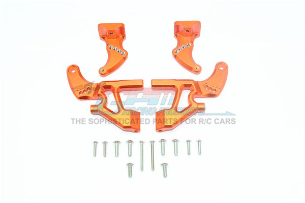 Traxxas E-Revo 2.0 VXL Brushless (86086-4) Aluminum Rear Wing Mount Full Set - 4Pc Set Orange