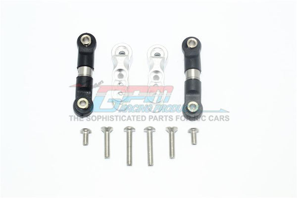 Traxxas E-Revo VXL 2.0 / E-Revo Brushless Aluminum 23T Servo Horn With Stainless Steel Adjustable Tie Rods - 10Pc Set Silver