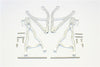 Traxxas E-Revo Brushless Edition Aluminum Rear Upper & Lower Suspension Arm - 4Pcs Set Silver