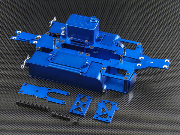 Traxxas 1/16 Mini E-Revo Aluminum Completed Chassis Plate - 1Set Blue