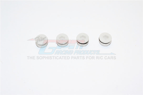 Traxxas 1/16 Mini E-Revo Delrin Collars With Sealing Rubber Washers For GPM Item#ERV021 - 4Pcs Set White