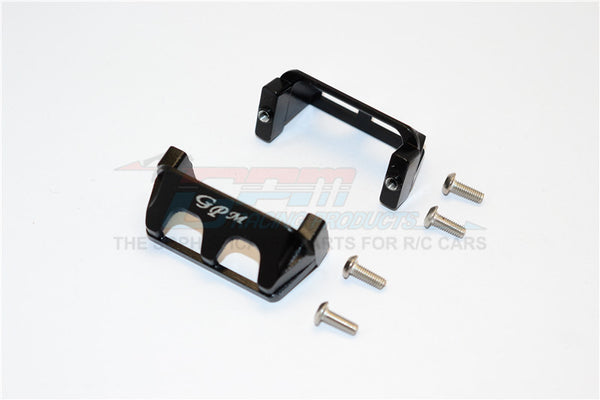 Traxxas 1/16 Mini E-Revo / Mini Rally Aluminum Servo Protector - 2Pcs Set Black