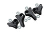 Traxxas 1/16 Mini E-Revo, Mini Slash Aluminum Front+Rear Rocker Arm - 4Pcs Set Black