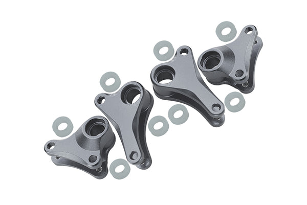 Traxxas 1/16 Mini E-Revo, Mini Slash Aluminum Front+Rear Rocker Arm - 4Pcs Set Silver