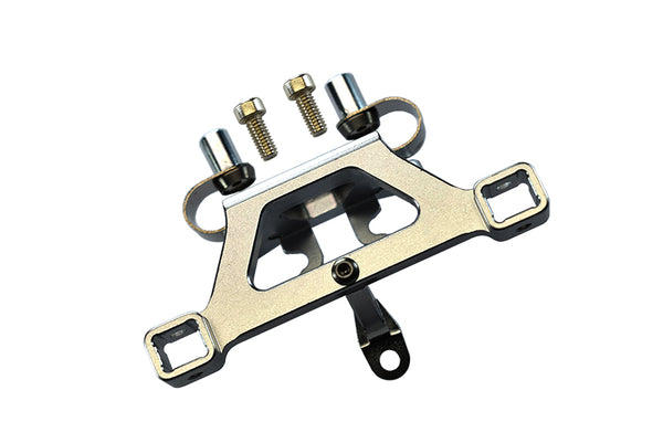 Traxxas 1/16 Mini E-Revo, Mini Slash Aluminum Front Body Post Mount With Screw - 1Pc Set Gray Silver