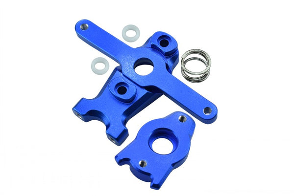 Traxxas 1/16 Mini E-Revo, Mini Slash, Mini Summit Aluminum Steering Assembly - 3 Pcs Set Blue