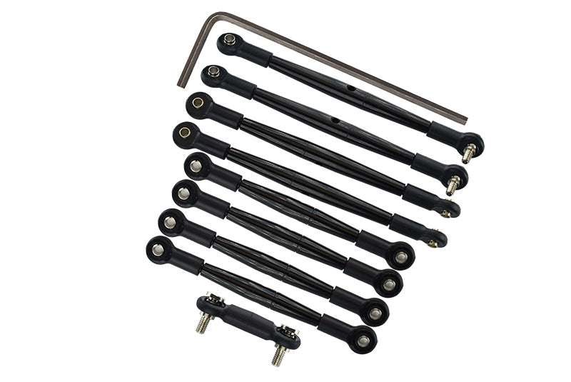 Traxxas 1/16 Mini E-Revo, Mini Summit Aluminum Completed Tie Rod - 9 Pcs Black
