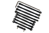 Traxxas 1/16 Mini E-Revo, Mini Summit Aluminum Completed Tie Rod - 9 Pcs Black