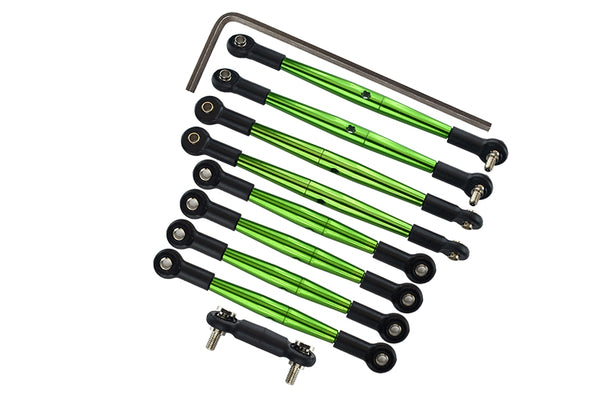 Traxxas 1/16 Mini E-Revo, Mini Summit Aluminum Completed Tie Rod - 9 Pcs Green