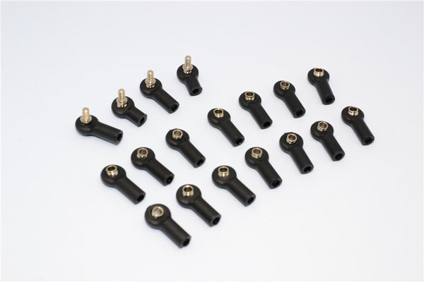 Traxxas 1/16 Mini E-Revo, Mini Summit Nylon Ball Ends With Balls For GPM#ERV160 Tie Rod - 18Pcs Black