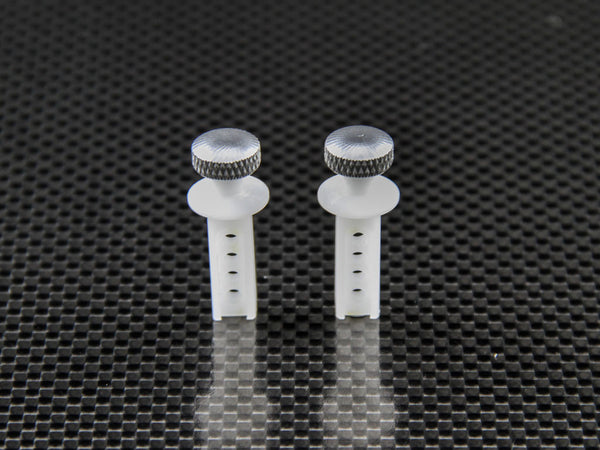 Traxxas 1/16 Mini E-Revo Aluminum Front Modified Body Post Mount With Delrin Body Posts - 1Set Silver