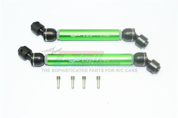 Element Enduro Sendero Trail Truck Upgrade Parts Steel + Aluminium Front CVD Drive Shaft - 1Pr Set Green