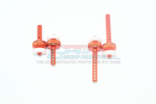Element Enduro Sendero Trail Truck Aluminum Front + Rear Magnetic Body Posts - 4Pc Set Orange