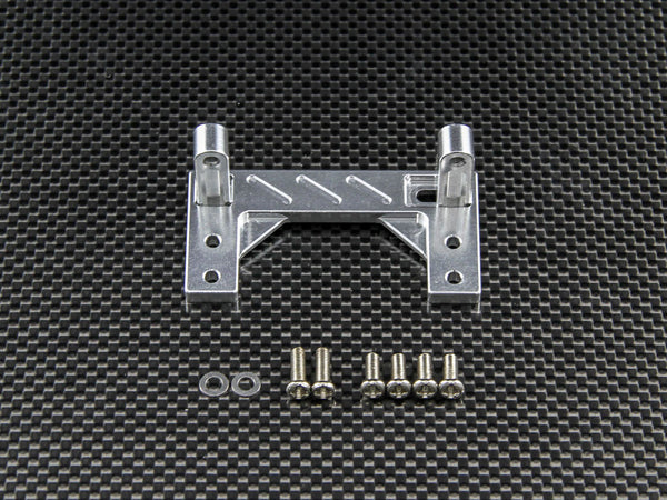 Tamiya Ford F350 High-Lift Aluminum Servo Mount - 3Pcs Set Silver