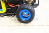 X-Rider 1/8 Flamingo RC Tricycle Upgrade Parts Aluminum 4 Lug Rear Rim - 2Pc Set Orange
