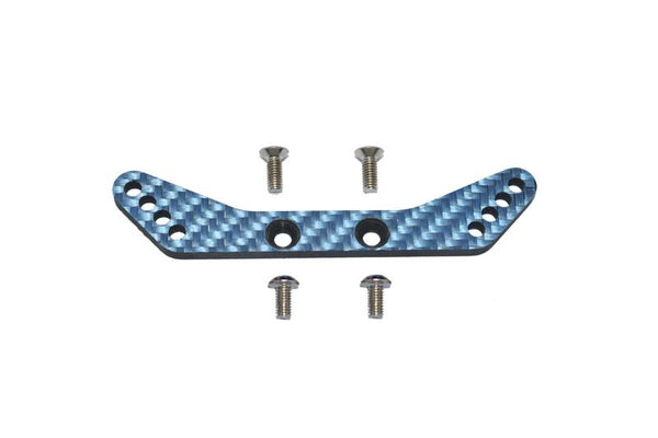 Carbon Fiber Rear Shock Tower For Tamiya 1/10 4WD TA08 PRO 58693 - 5Pc Set Blue