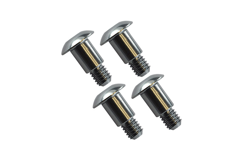 Tamiya GF01 Aluminum King Pin (5mmx6.2mmxM4) - 4Pcs Silver