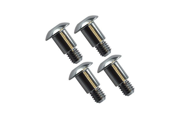 Tamiya GF01 Aluminum King Pin (5mmx6.2mmxM4) - 4Pcs Silver
