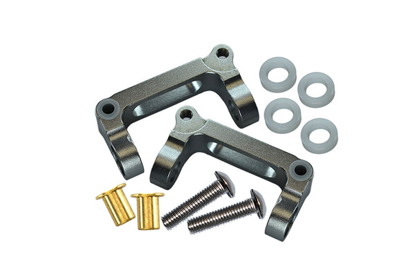 Tamiya GF01 & TL01 Aluminum Front C-Hub - 1Pr Set Gray Silver
