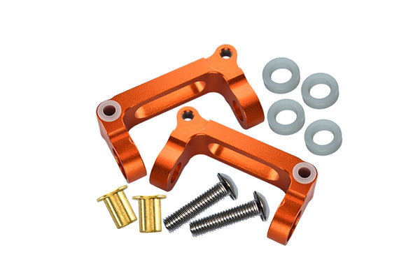 Tamiya GF01 & TL01 Aluminum Front C-Hub - 1Pr Set Orange