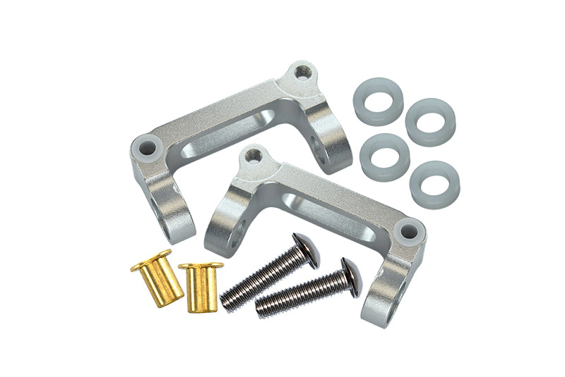 Tamiya GF01 & TL01 Aluminum Front C-Hub - 1Pr Set Silver