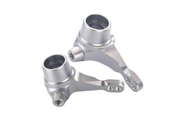 Tamiya GF01 & TL01 Aluminum Front Knuckle Arm Set - 1Pr Silver