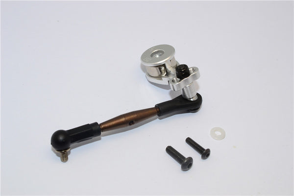 Tamiya GF01 Aluminum Hi-Torque Servo Saver 25T With Steel Tie Rod - 1 Set Silver