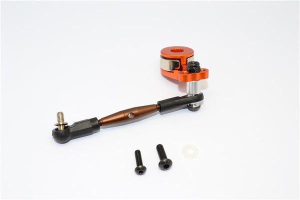 Tamiya GF01 Aluminum Hi-Torque Servo Saver 25T With Aluminum Tie Rod - 1 Set Orange