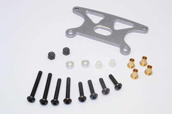 Tamiya GF01 Aluminum Rear Shock Tower - 1Pc Set Gray Silver