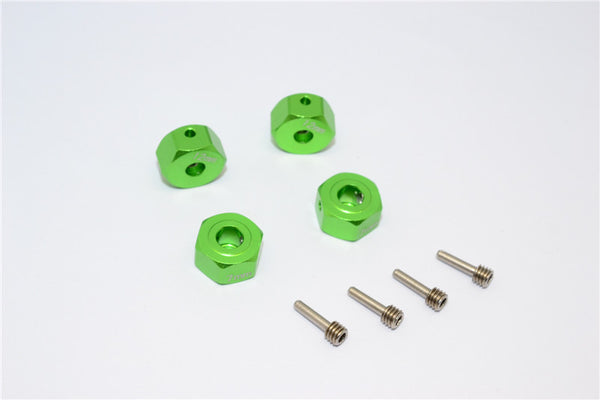 Gmade Crawler R1 Rock Buggy & GS01 Sawback Aluminum Hex Adapter(12mmx7mm) - 4Pcs Set Green