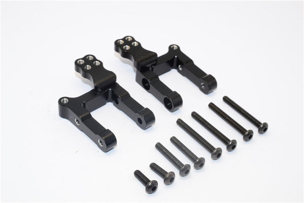 Gmade Crawler R1 Rock Buggy Aluminum Front/Rear Axle Link Mount - 2Pcs Set Black