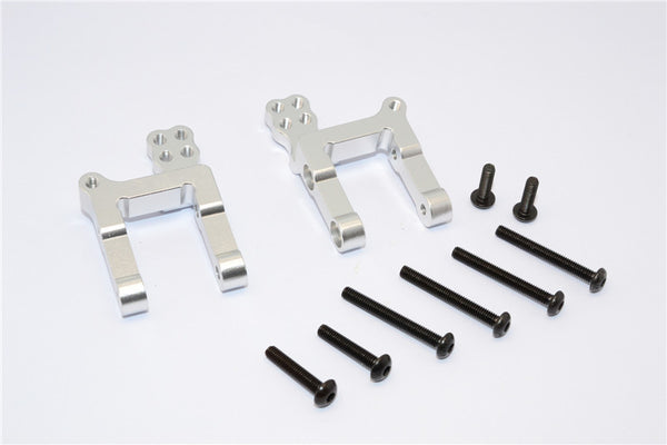 Gmade Crawler R1 Rock Buggy Aluminum Front/Rear Axle Link Mount - 2Pcs Set Silver