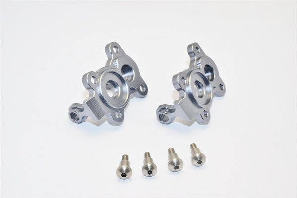 Gmade Crawler R1 Rock Buggy Aluminum Front C-Hub - 1Pr Set Gray Silver