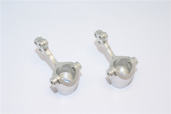 Gmade Crawler R1 Rock Buggy Aluminum Front Knuckle Arm - 1Pr Silver