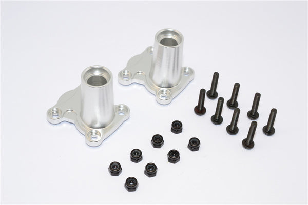 Gmade Crawler R1 Rock Buggy Aluminum Straight Axle Adapter - 2Pcs Set Silver