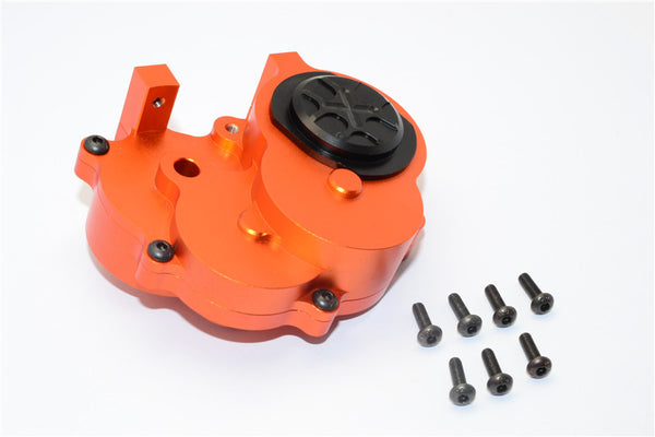 Gmade Crawler R1 Rock Buggy & GS01 Sawback Aluminum Transmission Housing - 1 Set Orange
