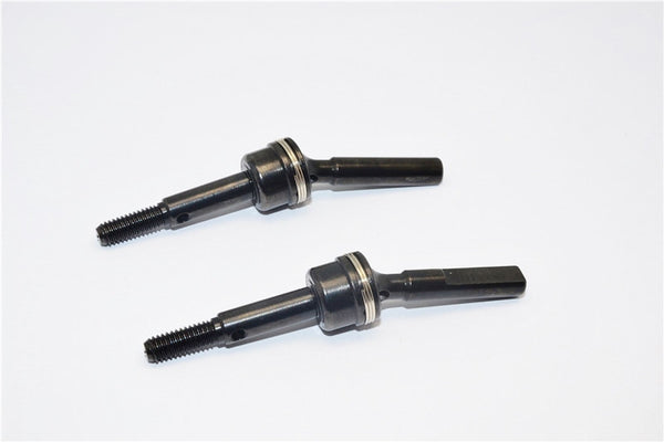 Gmade Crawler R1 Rock Buggy Steel #45 Front CVD Drive Shaft (27mm) - 1Pr Set Black